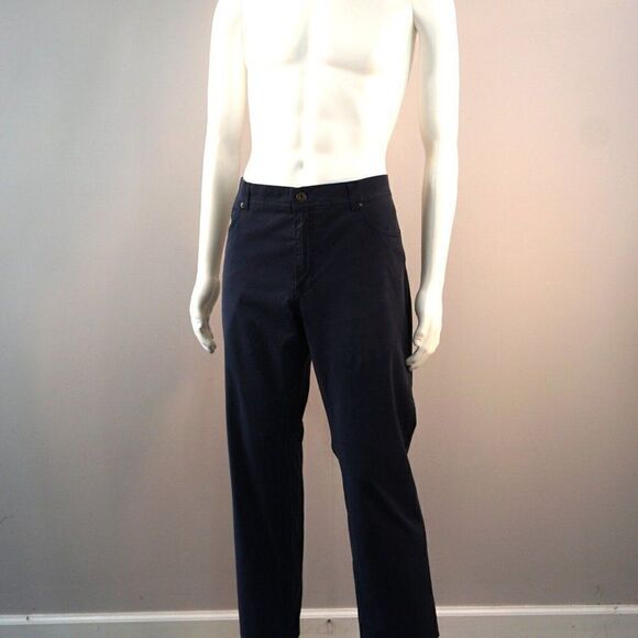 Brax Feel Good Cooper Fancy Blue Pants Mens Trousers Size 40x28 - Picture 2 of 9